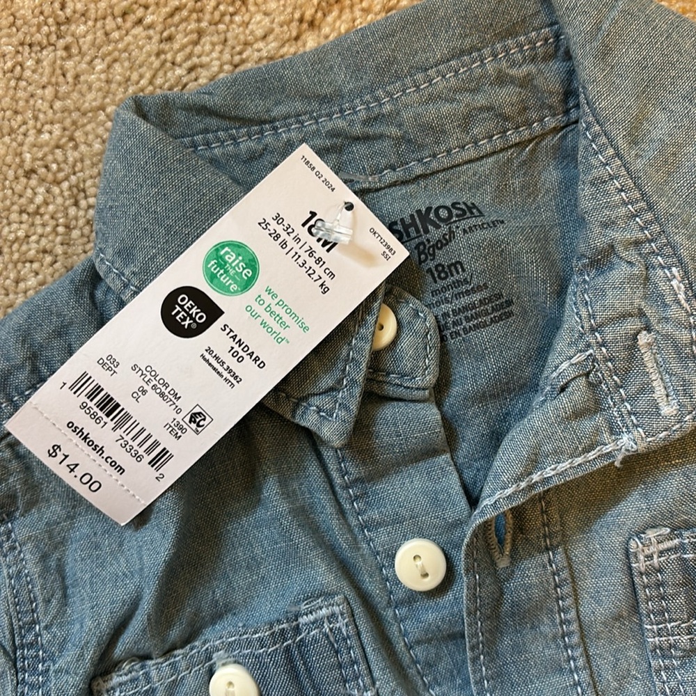 18m Button Up - Picture 2 of 2